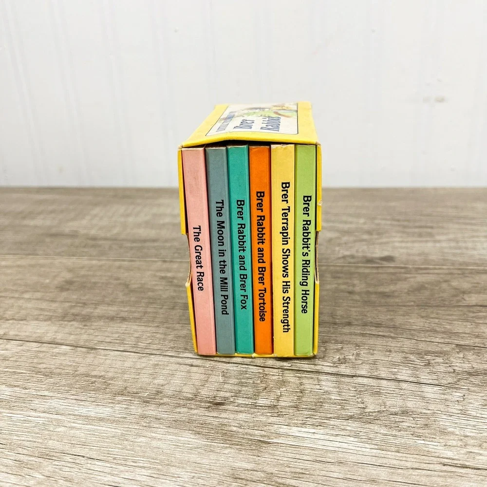 Little Treasury of Brer Rabbit 6 Board Book Set 1988 Chatham River Press Vintage